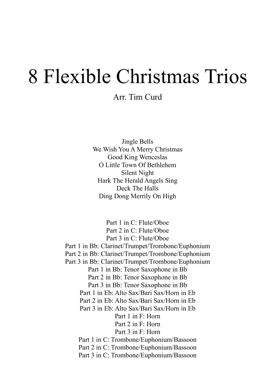 8 Flexible Christmas Trios (arr. Tim Curd)
