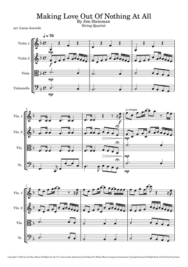 Making Love Out Of Nothing At All (arr. Lucas Az)