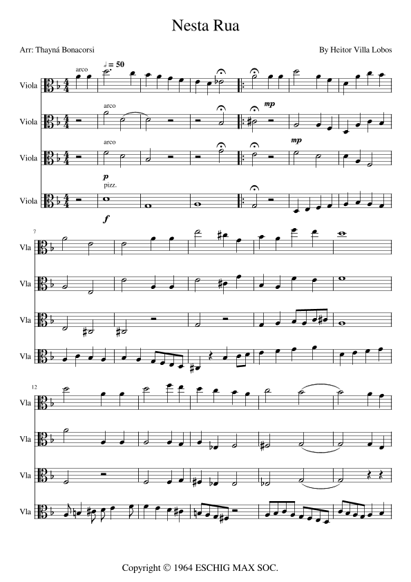 Nesta Rua (arr. Thayná Bonacorsi)
