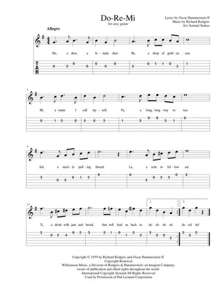 Do-Re-Mi (arr. Samuel Stokes)