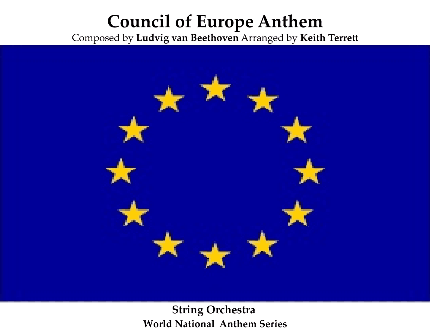 European Union & Council of Europe Anthem (Ode to Joy) for Brass Quintet & (opt. Snare drum) (arr. Keith Terrett)