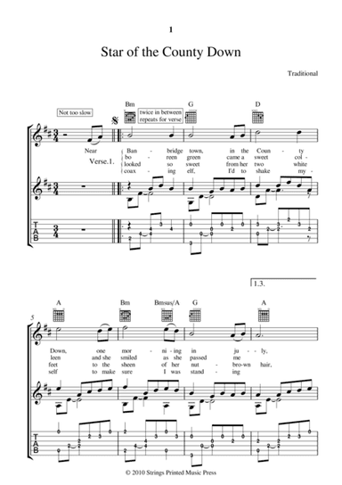 STAR OF THE COUNTY DOWN (arr. Lee Mitchell)