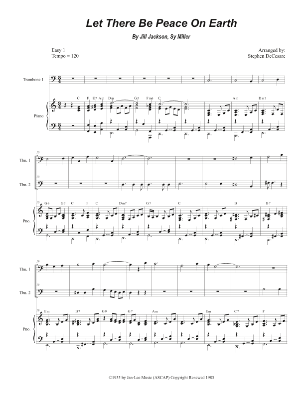 Let There Be Peace On Earth (arr. Stephen DeCesare)