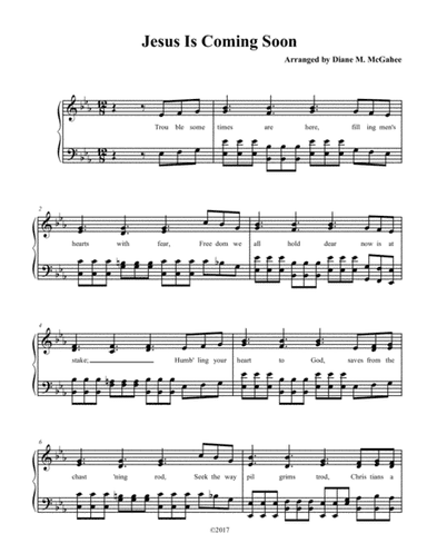 Jesus Is Coming Soon (arr. Diane M. McGahee)