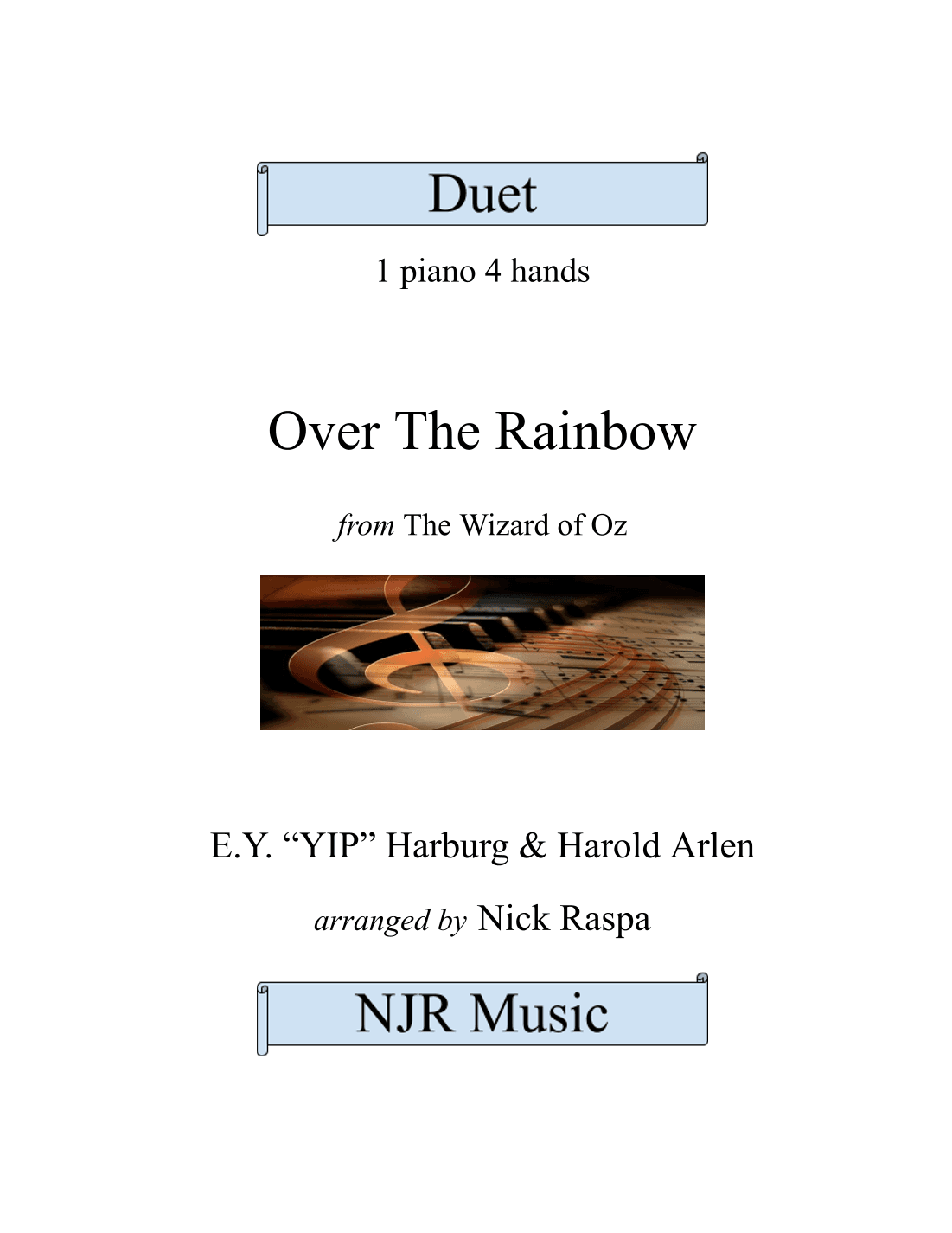 Over The Rainbow (from The Wizard Of Oz) (arr. NJR Music)