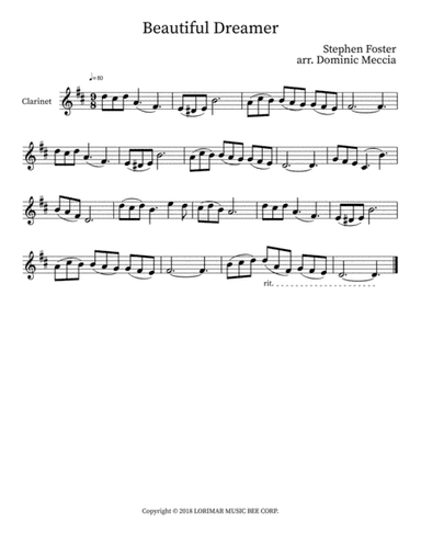 Beautiful Dreamer (arr. Dominic Meccia)