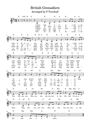 British Grenadiers (arr. F Turnbull)