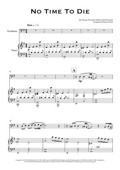 No Time To Die (arr. Robert Newth)