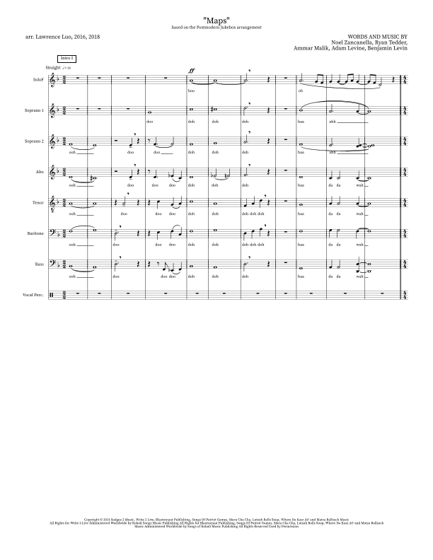 Maps (arr. Lawrence Luo)