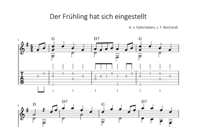 Der Frühling hat sich eingestellt (arr. Bettina Schipp)