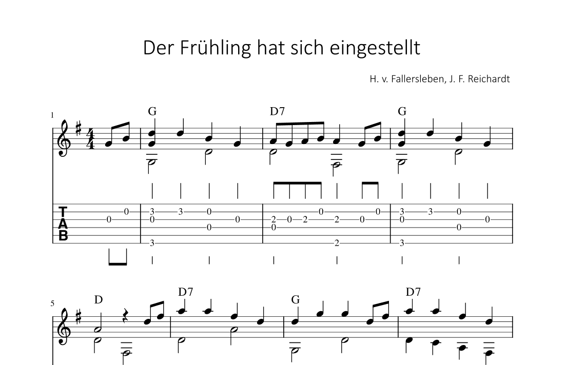 Der Frühling hat sich eingestellt (arr. Bettina Schipp)