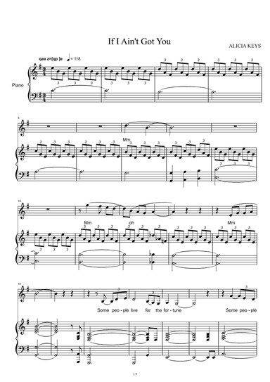 If I Ain't Got You (arr. Alicia Keys)