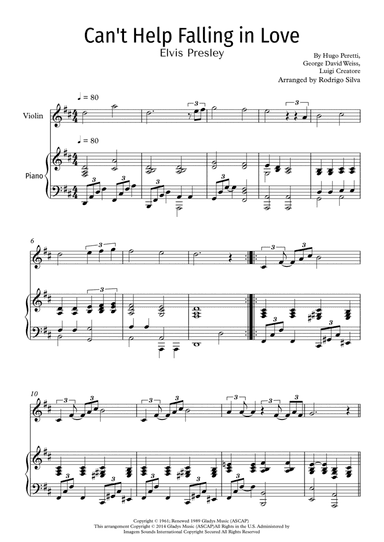 Can't Help Falling In Love (arr. Rodrigo Silva)