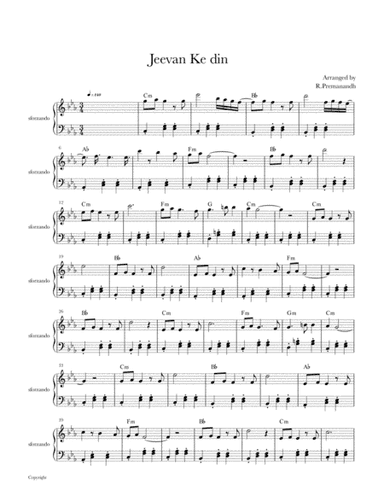 Jeevan ke din (arr. Premanandh .R)