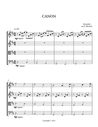 CANON (arr. Lee Mitchell)