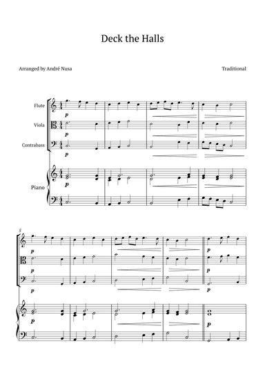 Deck the Halls (arr. André Nusa)