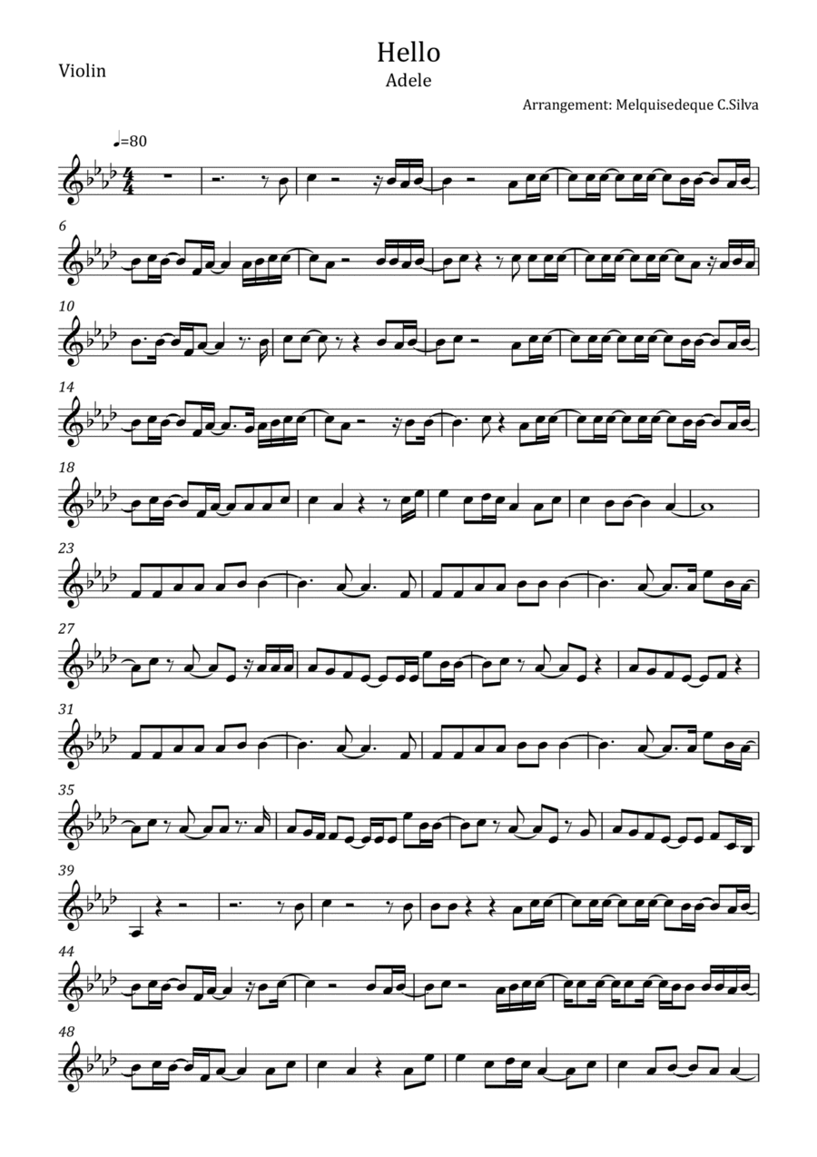 Hello (arr. Melquisedeque C.Silva)