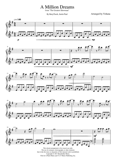 A Million Dreams (arr. Yohana)