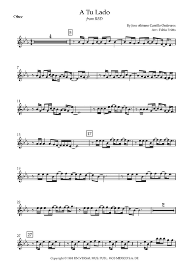 A Tu Lado (arr. Fabio Britto)