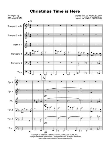 Christmas Time Is Here (arr. J.M. Jamison)