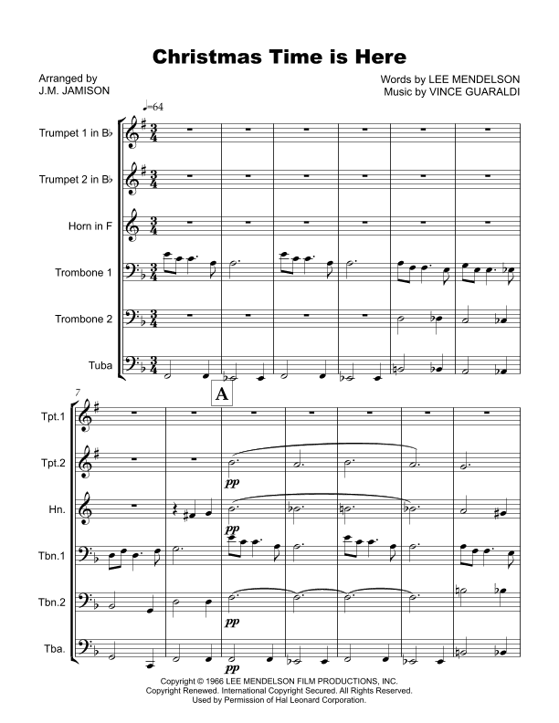 Christmas Time Is Here (arr. J.M. Jamison)