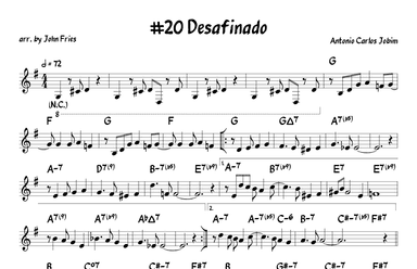 Desafinado (arr. John Fries)