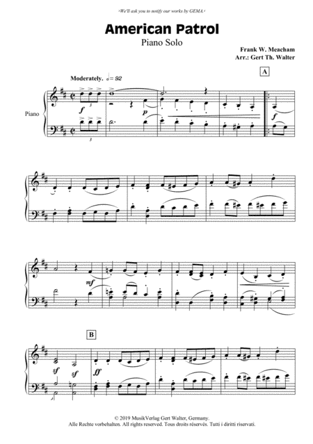 American Patrol (arr. Gert Th. Walter)