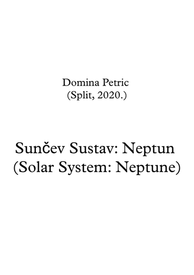 Solar System: Neptune