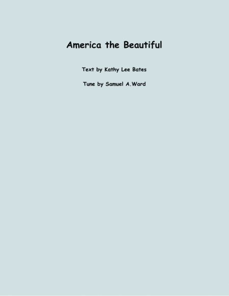 America the Beautiful (two violins and cello) (arr. Lena Seeger)