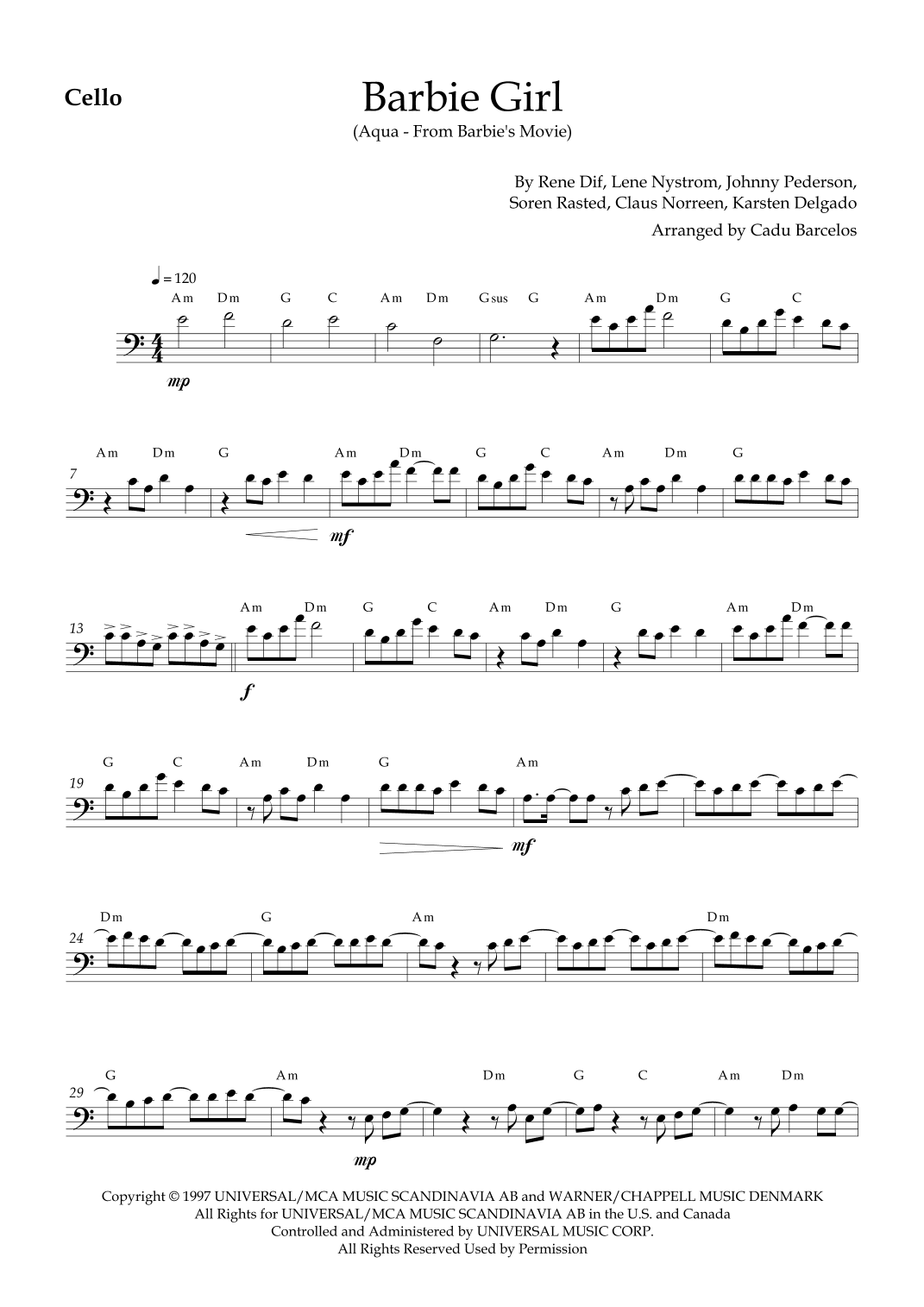 Barbie Girl (arr. Cadu Barcelos)