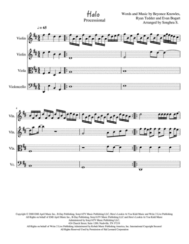 Halo (arr. Songhea Sackrider)