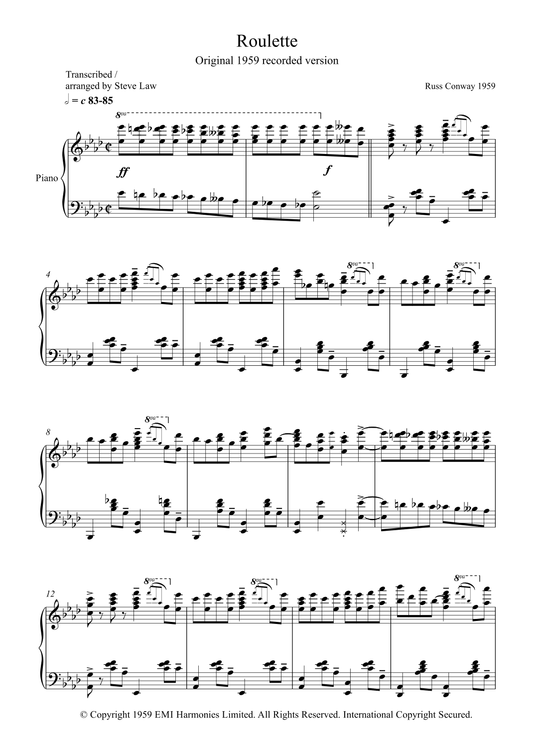 Roulette (arr. Steve Law)