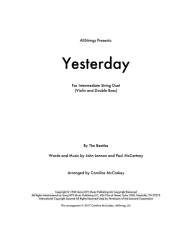 Yesterday (arr. Caroline McCaskey)