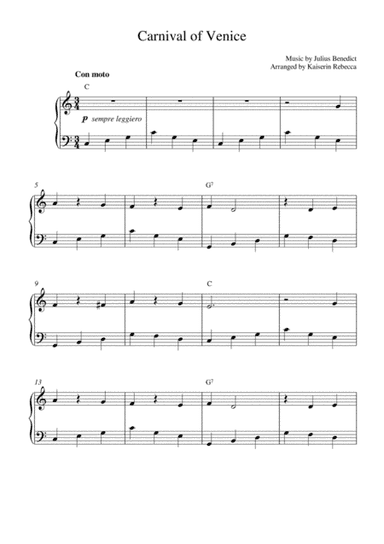Carnival of Venice (arr. Kaiserin Rebecca)