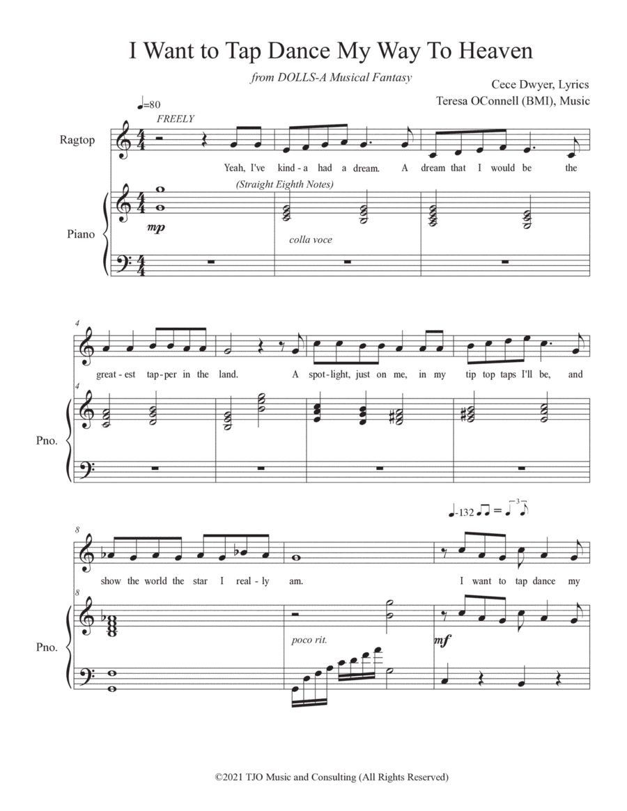 I Want to Tap Dance My Way to Heaven (Vocal Solo/Piano)