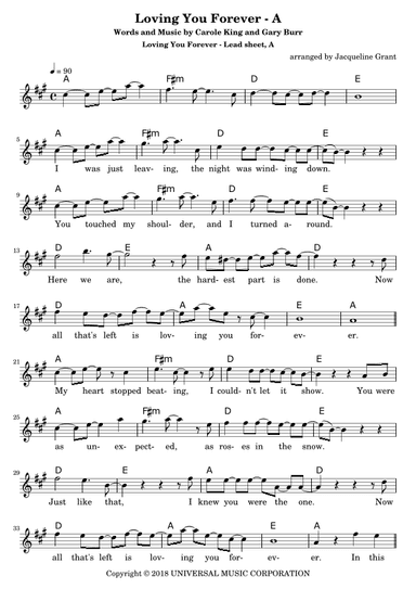 Loving You Forever (arr. Jacqueline Grant)