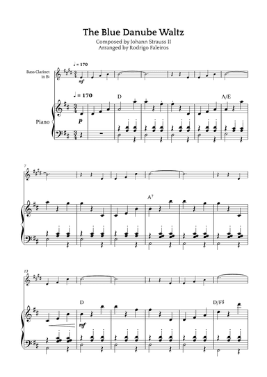 The Blue Danube Waltz (arr. Rodrigo Faleiros)