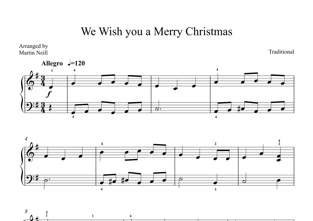 We Wish you a Merry Christmas (arr. Martin Neill)