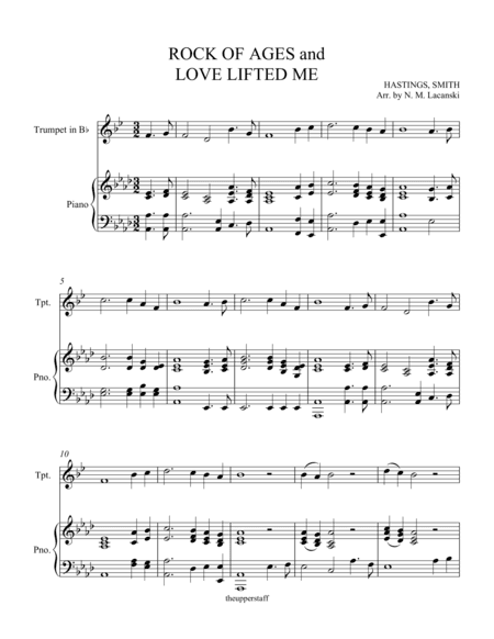 Rock of Ages and Love Lifted Me (arr. Nick Lacanski)