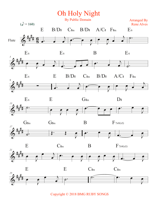 oh holy night (arr. Rene Alves)