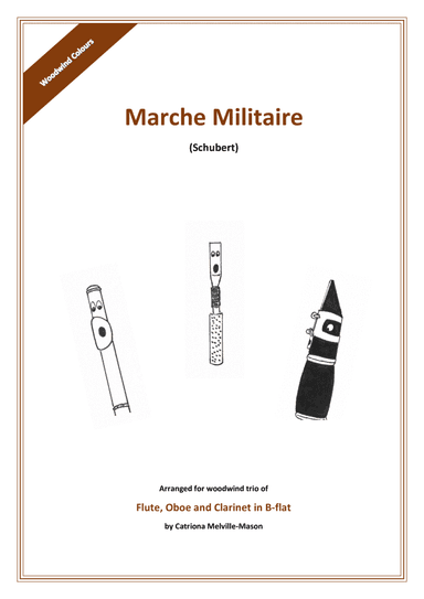 Marche Militaire (flute, oboe, clarinet trio) (arr. Catriona Melville-Mason)