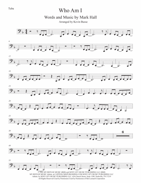 Who Am I (arr. Kevin Busse)