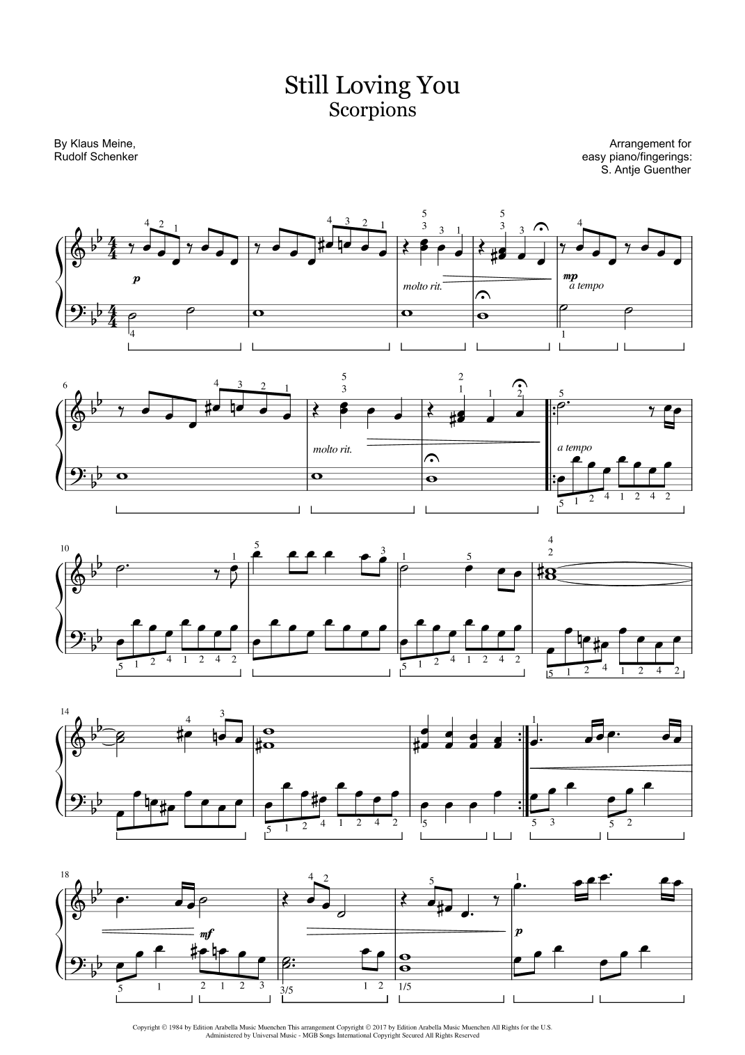 Still Loving You (arr. Antje Günther)