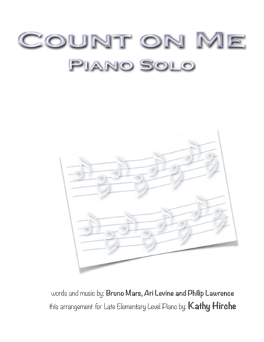 Count On Me (arr. Kathy Hirche)