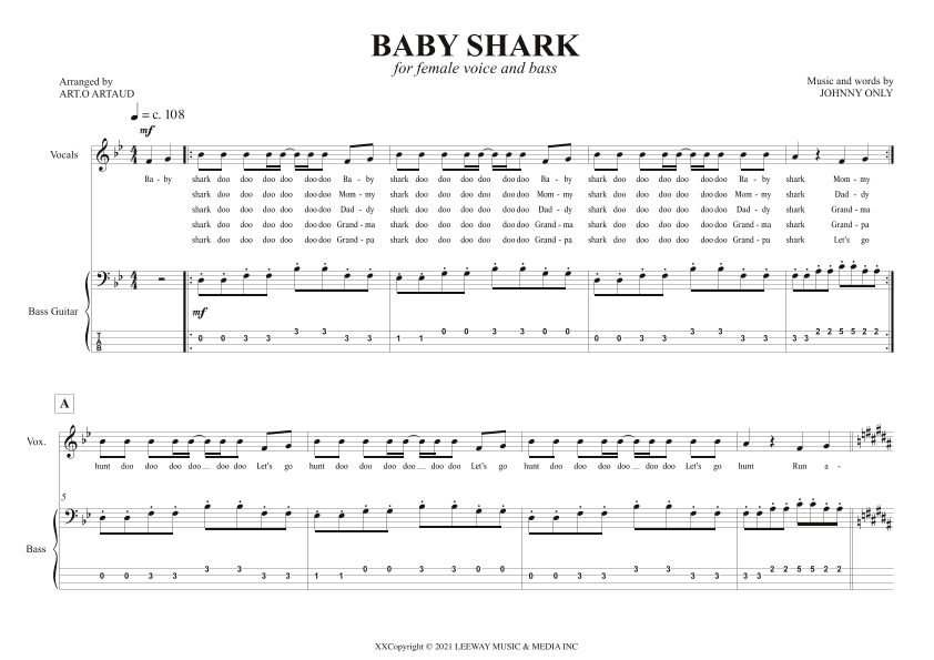 Baby Shark (arr. Art.o Artaud)