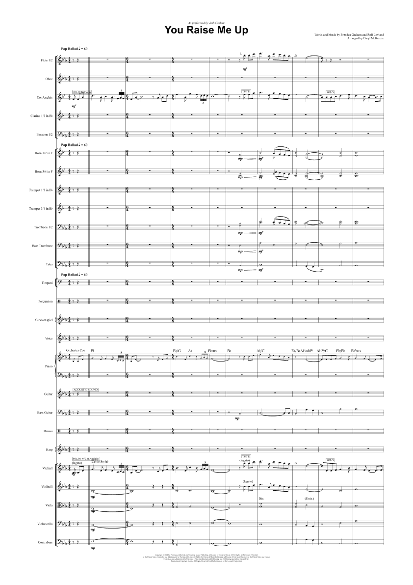 You Raise Me Up (arr. Daryl McKenzie)