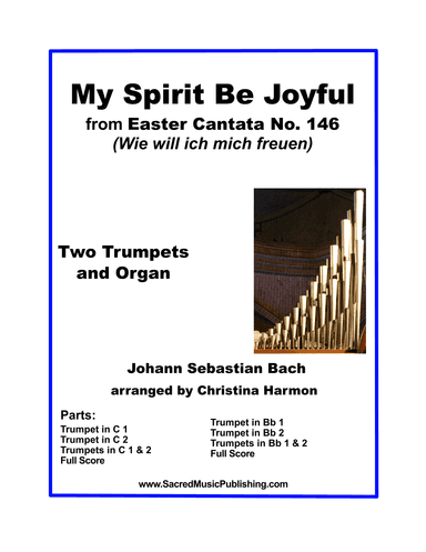 My Spirit Be Joyful -  Two Trumpets and Organ (arr. Christina Harmon)