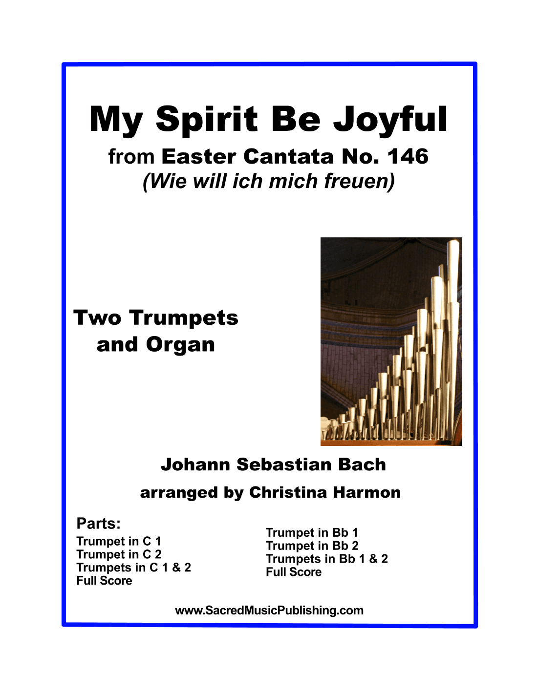 My Spirit Be Joyful -  Two Trumpets and Organ (arr. Christina Harmon)