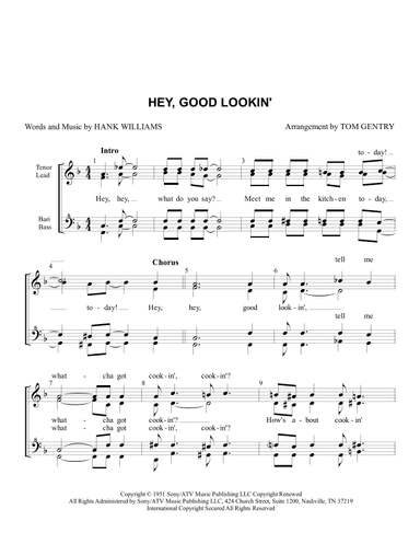 Hey, Good Lookin' (arr. Tom Gentry)