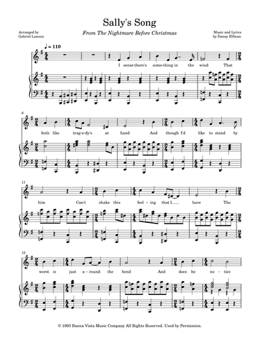 Sally's Song (arr. Gabriel Lawson)